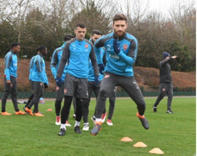 Dàn sao Arsenal phấn chấn tập luyện sau thắng lợi vang dội trước AC Milan - Bóng Đá