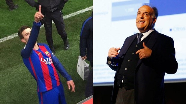 Chủ tịch La Liga 'xuống nước' với Pique và Barca - Bóng Đá