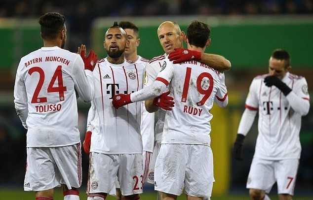 Paderborn 0-6	Bayern Munich: Hùm xám kiêu hãnh vào bán kết - Bóng Đá