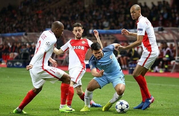 Đá như mơ ngủ, Man City bị Monaco cướp mất vé đi tiếp - Bóng Đá