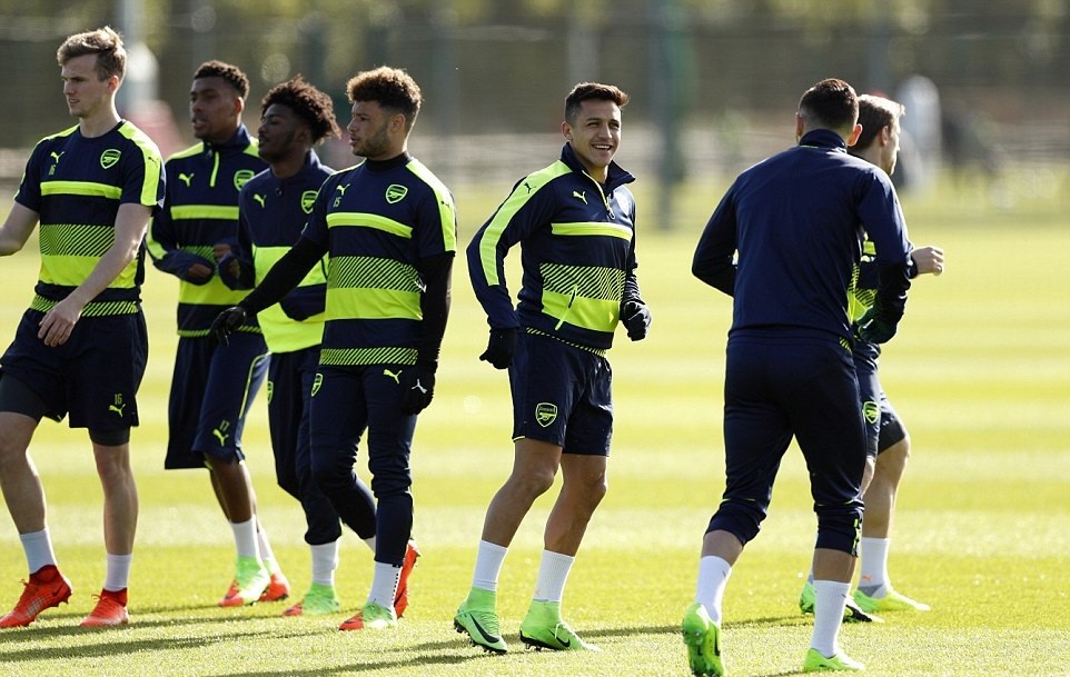 Ảnh tập luyện Arsenal - Bóng Đá
