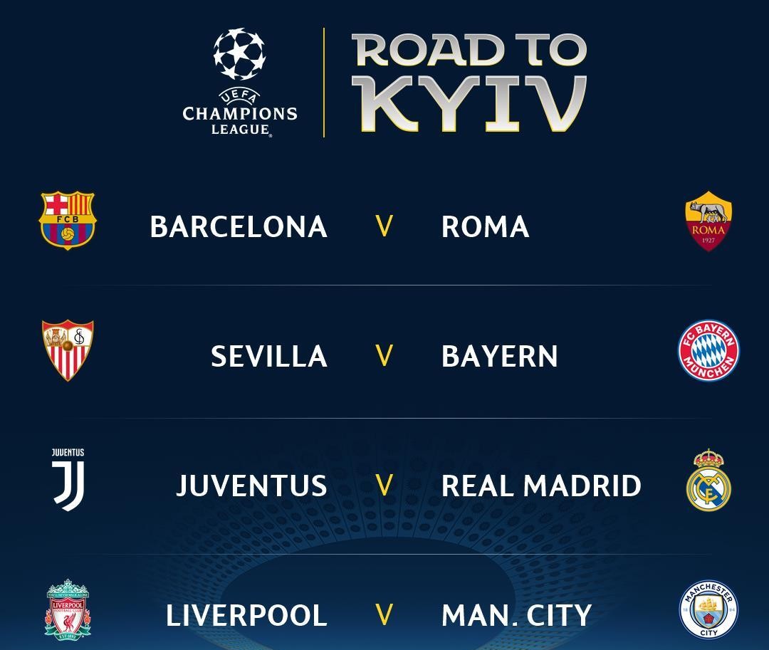 TRỰC TIẾP lễ bốc thăm tứ kết Champions League: Nội chiến Anh, Juvetus đụng Real Madrid - Bóng Đá
