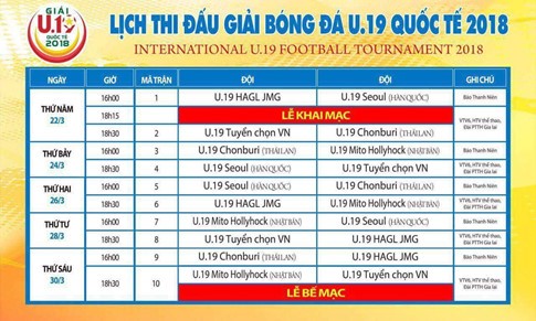 VCK U19 Quốc tế 2018: Hai đại diện Việt Nam đặt mục tiêu vô địch - Bóng Đá