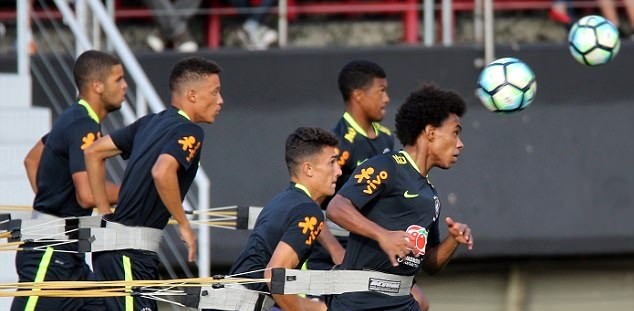 Ảnh tập luyện Brazil - Bóng Đá