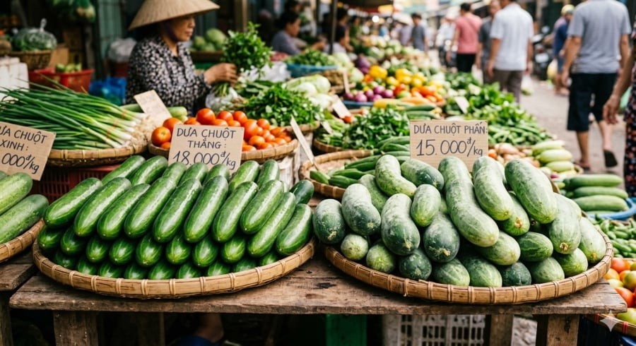 Đừng chọn dưa chuột chỉ vì vẻ ngoài hoàn hảo – những quả tự nhiên đôi khi lại ngon hơn.
