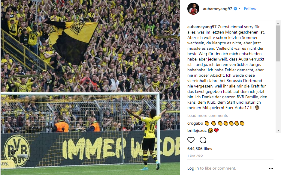 Aubameyang tự ví mình là 