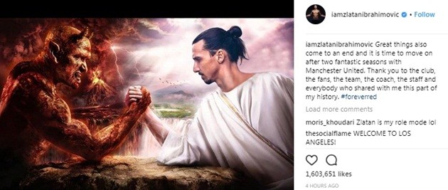 CHÍNH THỨC: M.U chấm dứt hợp đồng với Zlatan Ibrahimovic - Bóng Đá