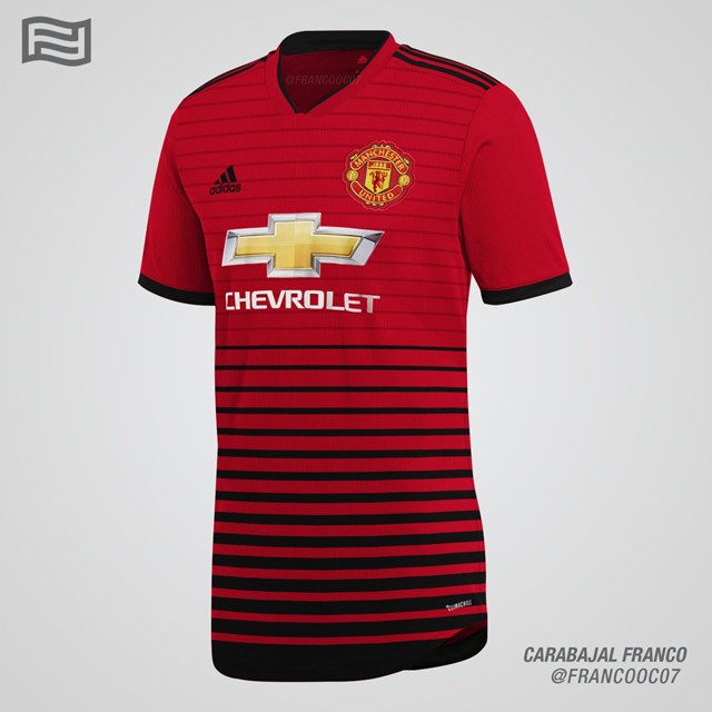 NÓNG: Lộ áo đấu chính thức Man United mùa giải 2018/19 - Bóng Đá