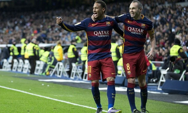 'O bế' Coutinho, Neymar khiến Iniesta nóng mặt? - Bóng Đá