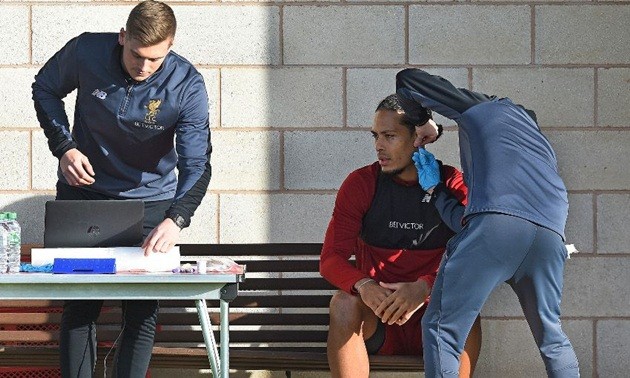Van Dijk ra sân tập lần đầu với Liverpool - Bóng Đá