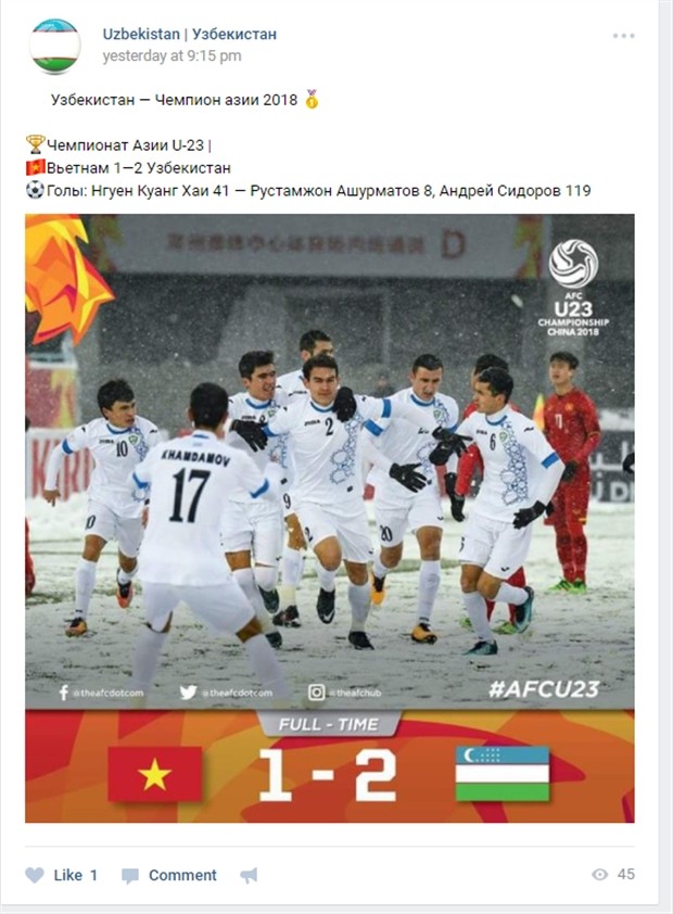 Đánh bại U23 Việt Nam, U23 Uzbekistan bị hắt hủi tại quê nhà - Bóng Đá