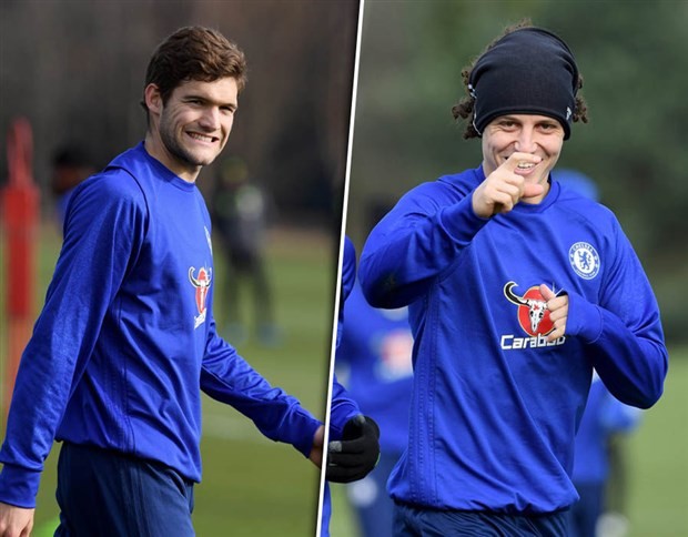 Được cho nghỉ phép, Luiz và Alonso vẫn hớn hở luyện tập cùng Chelsea - Bóng Đá