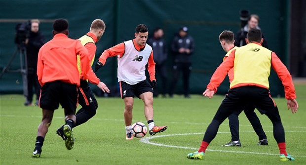 Coutinho 'xử ngọt' buổi tập của Liverpool  - Bóng Đá