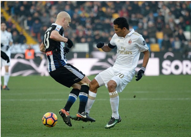 Chùm ảnh: Thua ngược Udinese, Milan tiếp tục rơi tự do - Bóng Đá