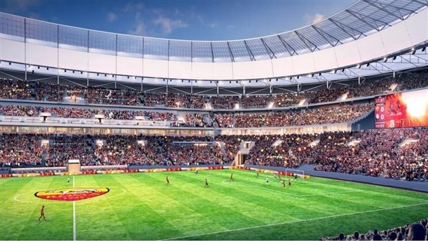 Chùm ảnh: Phát họa sân vận động mới của AS Roma - Bóng Đá