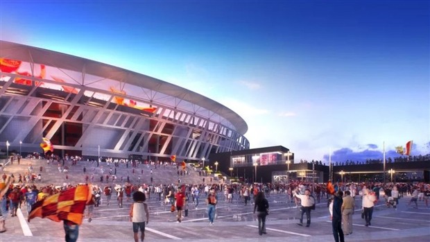 Chùm ảnh: Phát họa sân vận động mới của AS Roma - Bóng Đá