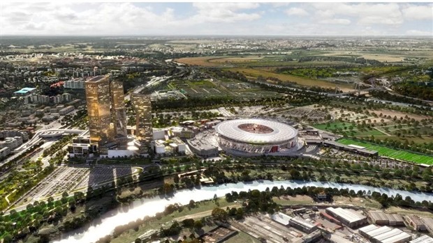 Chùm ảnh: Phát họa sân vận động mới của AS Roma - Bóng Đá