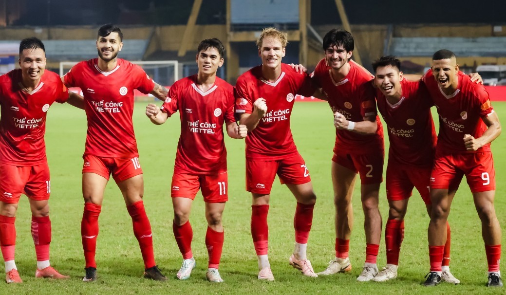 Thể Công Viettel đang được đánh giá cao hơn Ninh Bình. Ảnh: Thể Công Viettel FC.