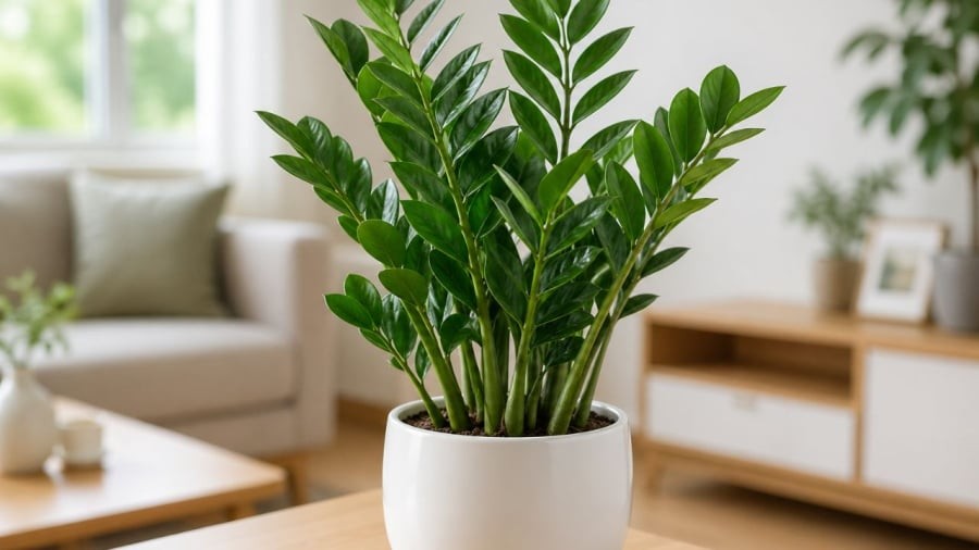 Kim tiền là loại cây cảnh thích hợp cho phòng khách
