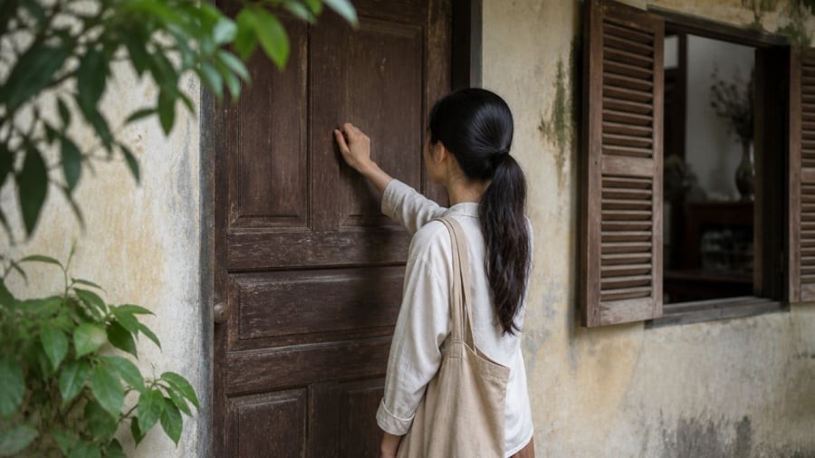 Gõ cửa 3 lần trước khi vào nhà nếu để nhà vắng vẻ lâu ngày