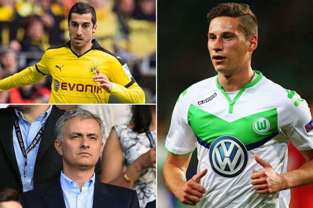 Julian-Draxler-Henrikh-Mkhitaryan-Jose-Mourinho