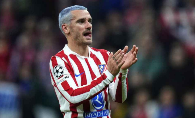 Griezmann trong màu áo Atletico.