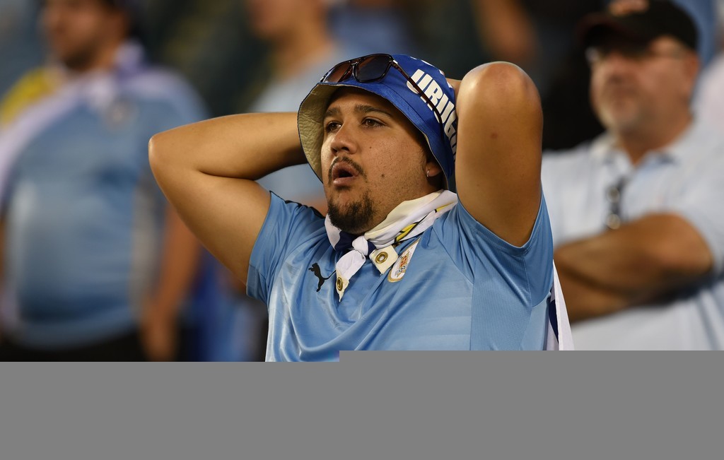 Uruguay thua trận thứ 2 liên tiếp và bị loại khỏi Copa do Mexico đã thắng trong trận đấu còn lại trước Jamaica. Ảnh: Internet.