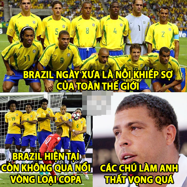 Ôi Brazil, bao giờ cho đến ngày xưa? Ảnh: Internet.