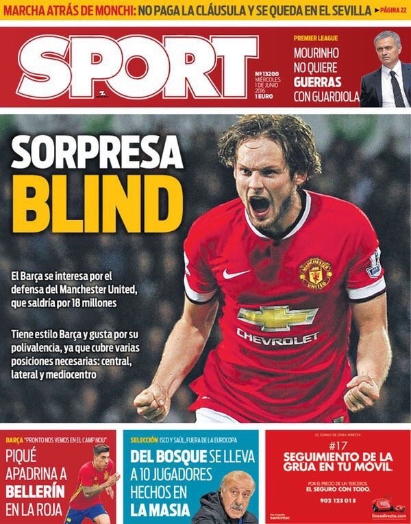 Daley Blind sẽ đến Barca? Ảnh: Internet.