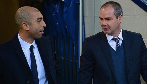 Di Matteo và trợ lý Steve Clarke. Ảnh: Internet.