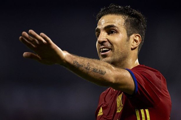 Fabregas trong màu áo La Roja. Ảnh: Internet.
