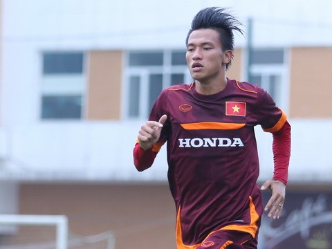 Hồ Ngọc Thắng trong màu áo ĐT U23 Việt Nam, tiền vệ này từng là trò cưng của HLV Miura.