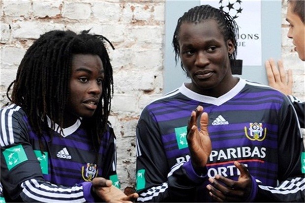 Hai anh em Lukaku khi còn ở Anderlecht. Ảnh: Internet.