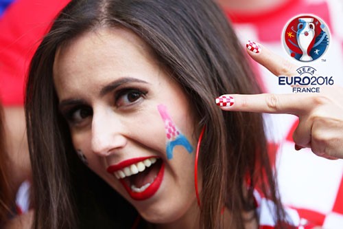 Fan nữ ĐT Croatia. Ảnh: Internet.