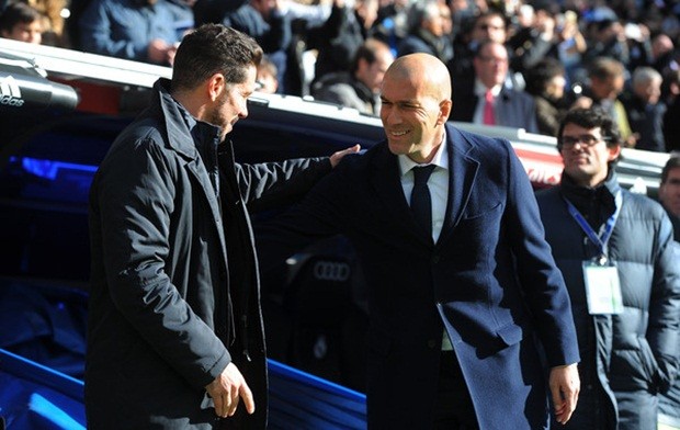Diego Simeone và Zinedine Zidane. Ảnh: Internet.