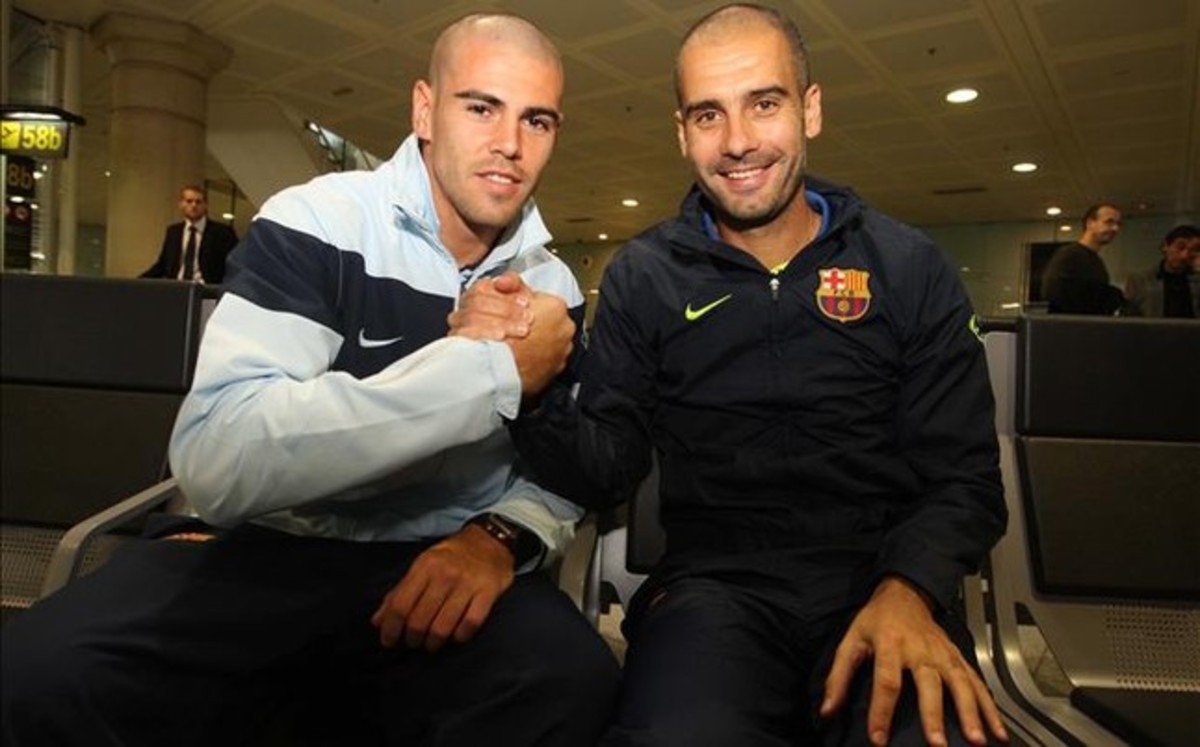 Valdes có cơ hội tái hợp Pep ở Man City. Ảnh: Internet.