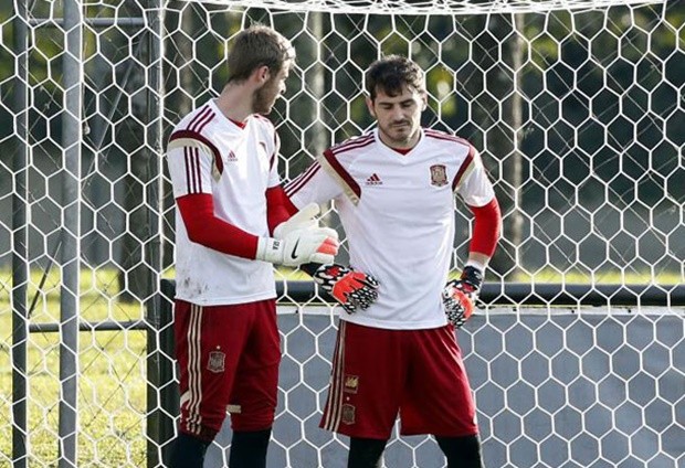De Gea chưa thể thay Casillas. Ảnh: Internet.