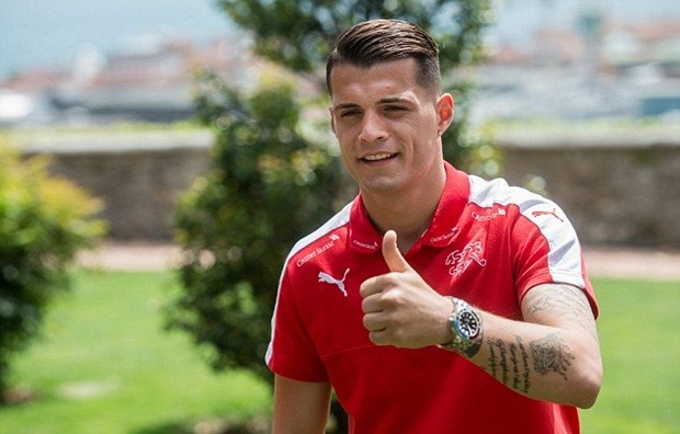 Tân binh Xhaka của Arsenal. Ảnh: Internet.