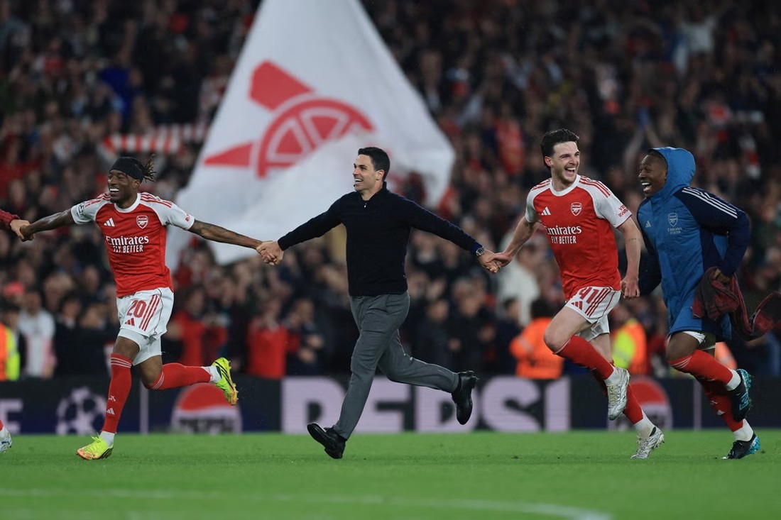 Arsenal có lần thứ 2 giành vé dự trận chung kết Champions League sau lần đầu năm 2006.