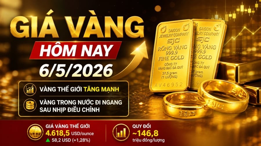 Giá vàng hôm nay 6/5