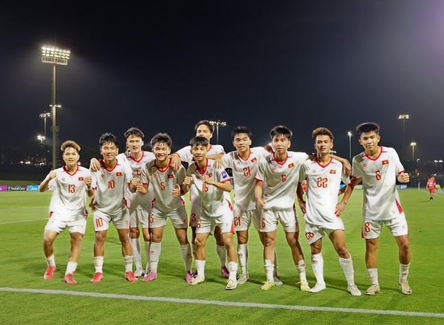 U17 Việt Nam cách vé dự U17 World Cup đúng 1 trận thắng. Ảnh: VFF.