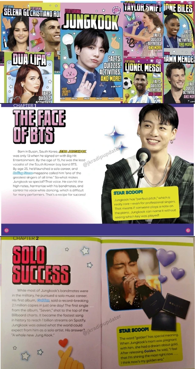 Jungkook (BTS) là idol Kpop đầu tiên xuất hiện trong sách giáo khoa tiểu học Mỹ - Ảnh 1.