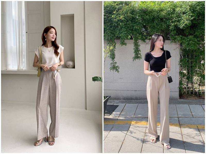 So với các thiết kế ôm sát, quần ống rộng mang lại cảm giác dễ chịu hơn nhiều khi mặc trong mùa hè.