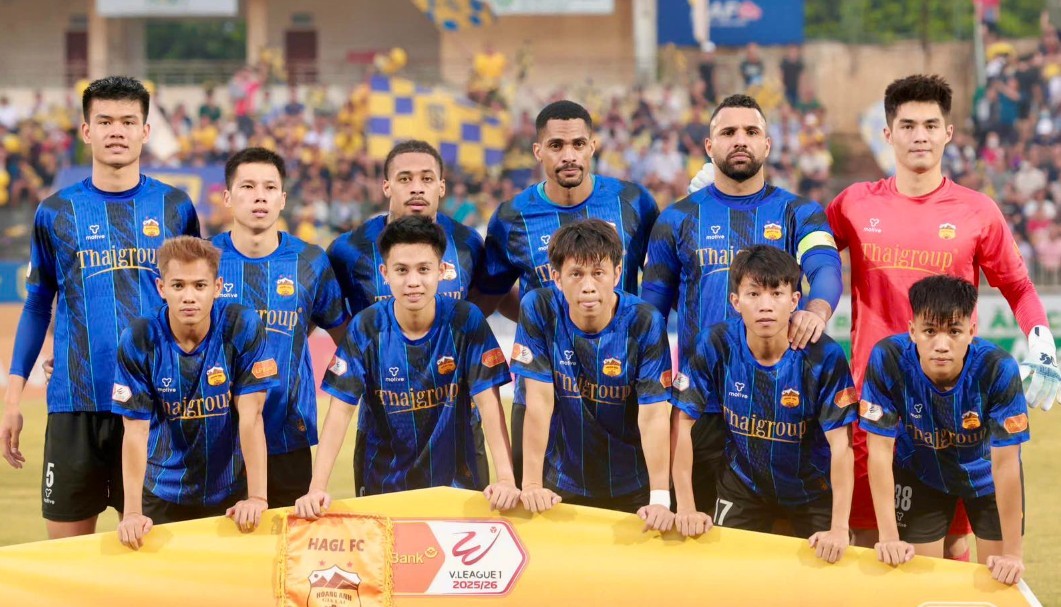 HAGL hiện tại đã an toàn trong cuộc chiến trụ hạng. Ảnh: HAGL FC.