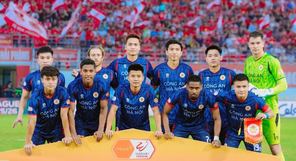 CAHN đang tiến sát tới ngôi vương V-League 2025/26. Ảnh: CLB CAHN.