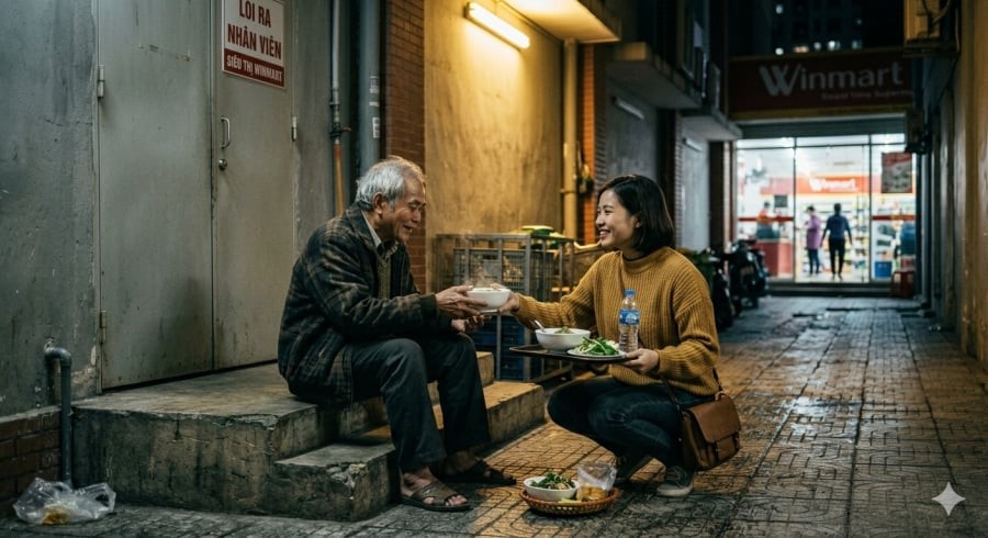 Sự quan tâm âm thầm của một người phụ nữ xa lạ đã giúp cuộc sống tuổi già của ông Qiang Ming có thêm hơi ấm và cảm giác được sẻ chia.