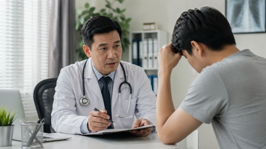 Hãy tham khảo bác si chuyên môn. Ảnh minh hoạ
