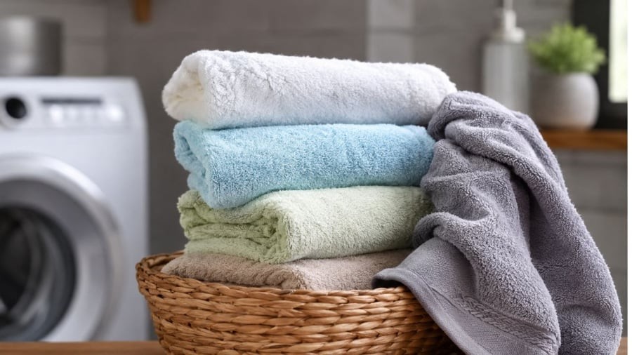 Lạm dụng nước xả vải hoặc phơi trong nhà tắm kín cũng là điều khiến cho khăn giặt xong vẫn hôi