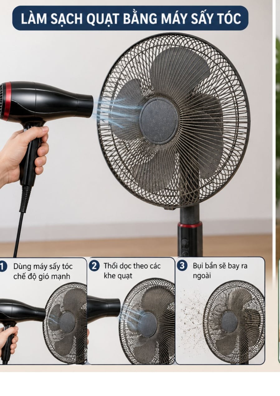 Dùng máy sấy cũng rất tiện dụng