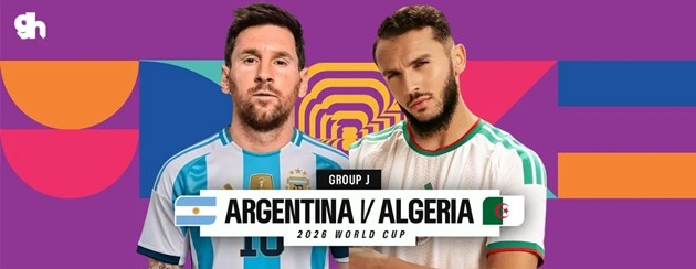 Argentina gặp Algerie là một trong những trận đấu tại FIFA World Cup 2026 diễn ra trên sân 